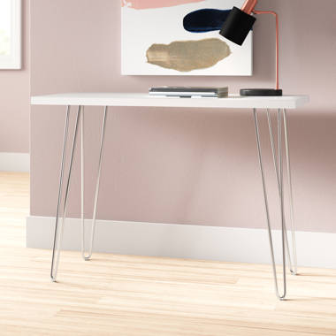 Zipcode Design Folkston Metal Base Writing Desk Reviews Wayfair